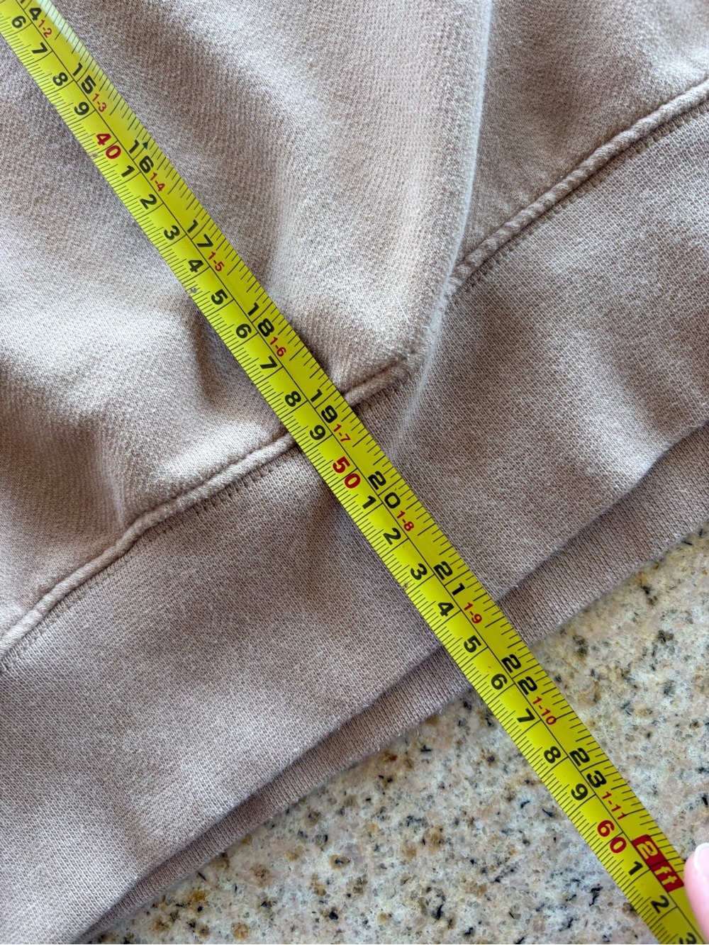 Women’s Crewneck Sweatshirt in Light Beige - Classic Comfort distressed - Picture 6 of 6